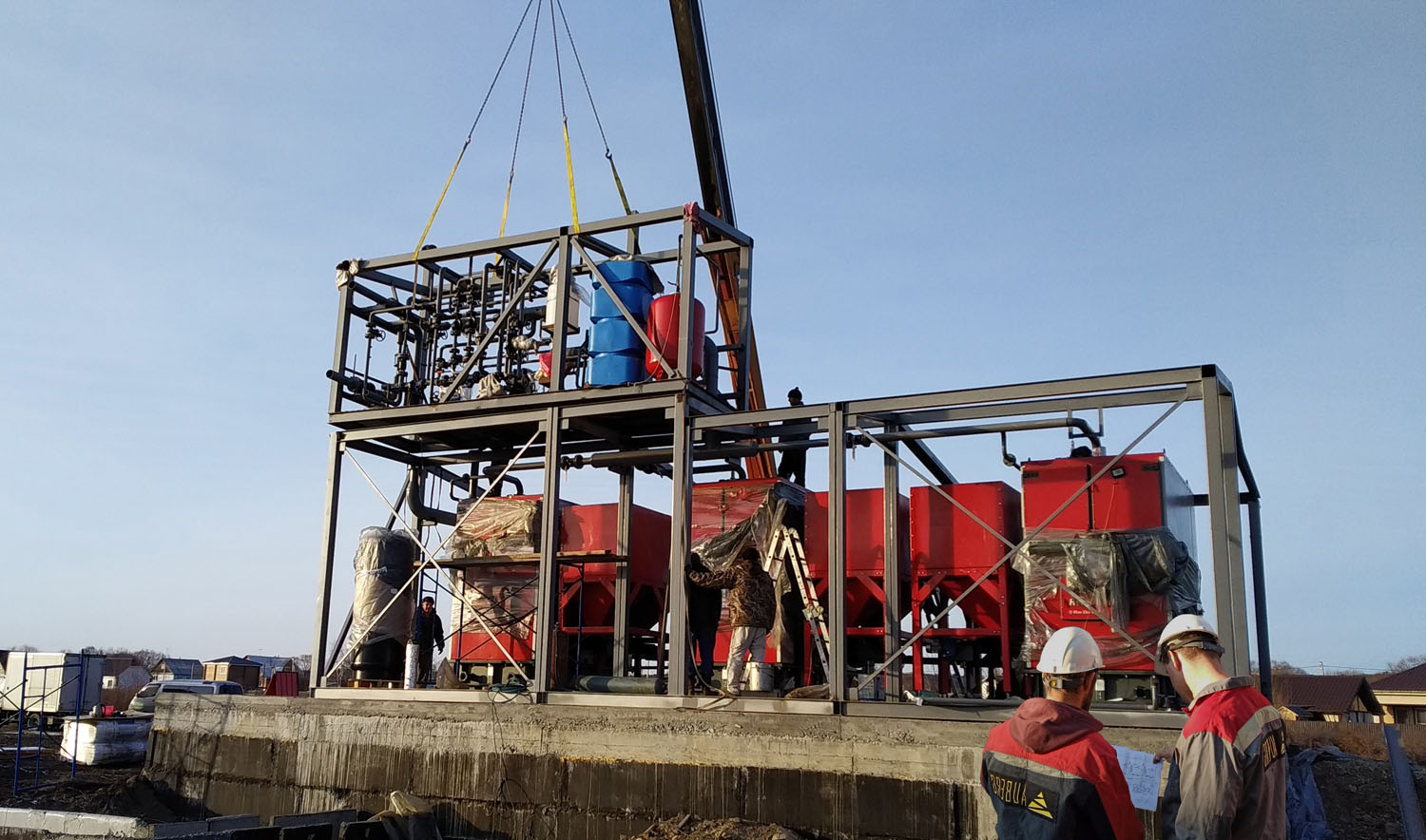 Мобильная котельная с узлом подготовки ГВС